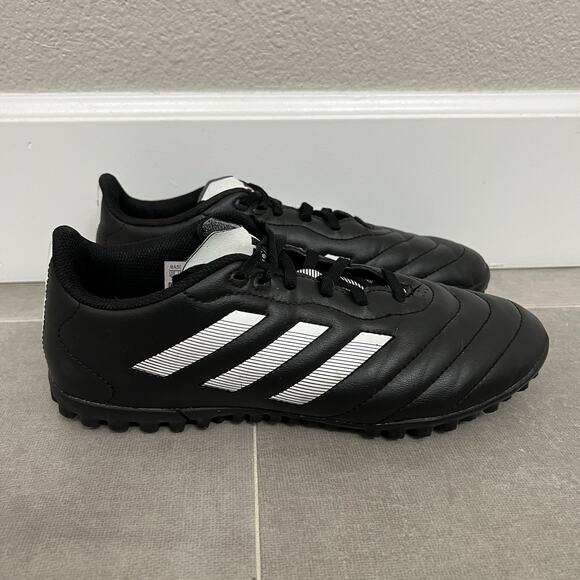 Adidas Goletto VIII Turf Mens Size 7 Black White Soccer Lace Up Shoes GY5775 - Picture 1 of 7